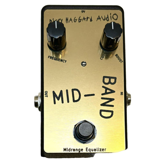 Dirty Haggard Mid-Band Pedal | Black and Gold Colorway